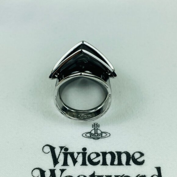Vivienne Westwood black ring - Picture 2 of 9